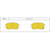 Колодки тормозные Blitz дисковые, арт. BB0586