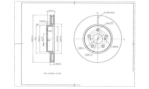 Диск тормозной Avantech, арт. BR3057S