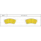 Колодки тормозные Blitz дисковые, арт. BB0577