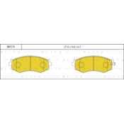 Колодки тормозные Blitz дисковые, арт. BB0578