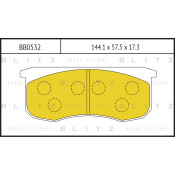 Колодки тормозные Blitz дисковые, арт. BB0532