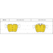 Колодки тормозные Blitz дисковые, арт. BB0558