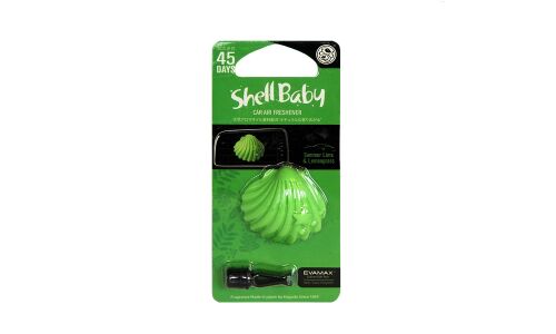 Ароматизатор в дефлектор Kogado Shell Baby Summer Lime&Lemongrass (Лимон и лайм), полимерный, клипса, арт. 3246