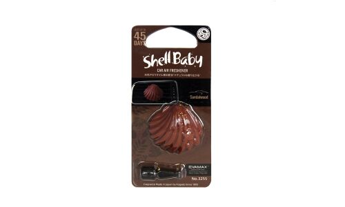 Ароматизатор в дефлектор Kogado Shell Baby Sandalwood (Сандаловое дерево), полимерный, клипса, арт. 3255