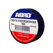 Изолента 19мм x 20м черная () ABRO, арт. ET91220BLKR