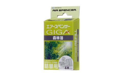 Картриджи для ароматизатора в дефлектор Eikosha Giga Green Breeze (Фруктовый), меловой, клипса, 4 шт, арт. G-90