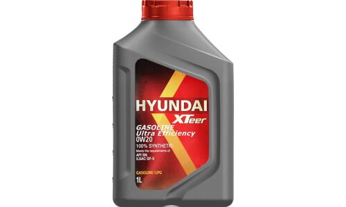Масло моторное Hyundai XTeer Gasoline Ultra Efficiency 0w20 синтетическое, API SN, ILSAC GF-5, для бензинового двигателя, 1л, арт. 1011121
