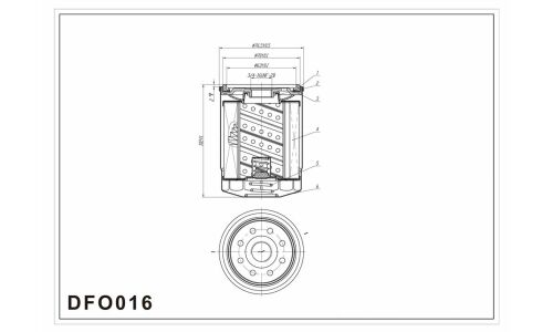 Фильтр масляный Double Force, арт. DFO016