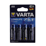 Батарейка щелочная Varta Longlife Power, AA (LR6), 1.5В, 4 шт, арт. 4906.121.414