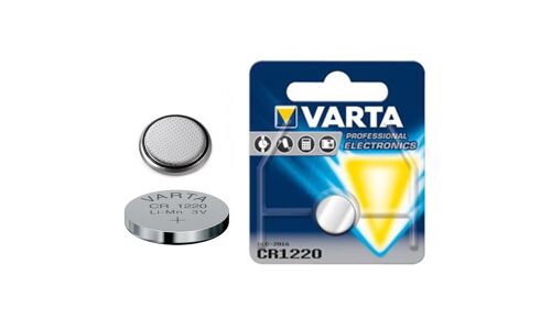 Батарейка литиевая Varta, CR1220 (Ø12.0x2.0мм), 3В, 1 шт, арт. 6220.101.401