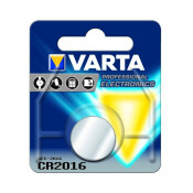 Батарейка литиевая Varta, CR2016 (Ø20.0x1.6мм), 3В, 1 шт, арт. 6016.101.401