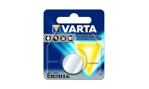 Батарейка литиевая Varta, CR2016 (Ø20.0x1.6мм), 3В, 1 шт, арт. 6016.101.401
