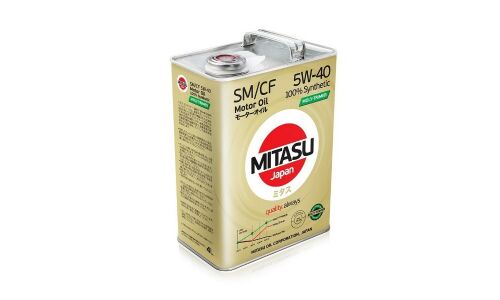 Масло моторное Mitasu Motor Oil Moly-Trimer 5w40, синтетическое, API SM/CF, универсальное, 4л, арт. MJ-M12/4