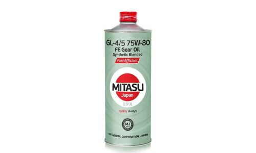 Масло трансмиссионное Mitasu Gear Oil FE 75w80, полусинтетическое, API GL-4/5, для МКПП и раздаточных коробок, 1л, арт. MJ-441/1