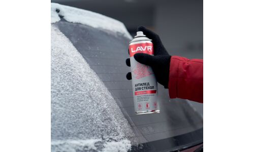 Размораживатель стёкол Lavr Glass Anti-Ice, не оставляет разводов, аэрозоль 650мл, арт. Ln1323