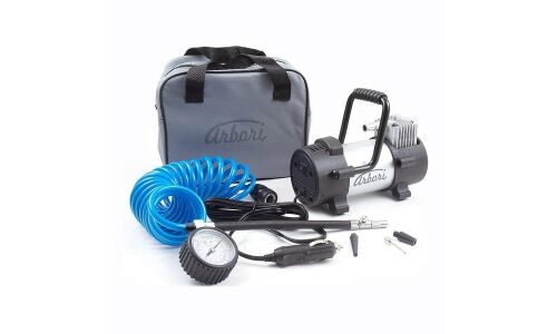 Компрессор автомобильный Arbori X.740, 12В, 40л/мин, 10атм, с аналоговым манометром, шланг 4м, с насадками и сумкой