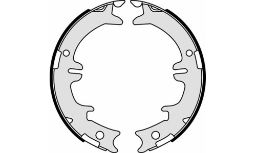 Колодки тормозные барабанные Brembo, комплект на ось (4 шт), арт. S83542