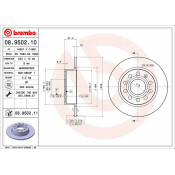 Диск тормозной Brembo, арт. 08950211