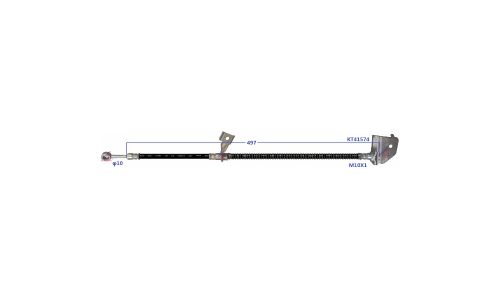 Шланг тормозной Double Force DFH0184