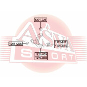 Рычаг подвески Asva, передний, правый, для Hyundai Tucson, арт. 1224-069