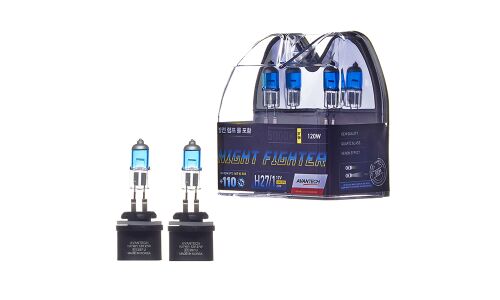Лампа галогенная Avantech Night Fighter H27W/1 (PG13, T9), 12В, 27Вт (соответствует 120Вт), 5000К, комплект 2 шт, арт. AB5027