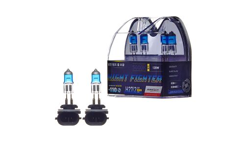Лампа галогенная Avantech Night Fighter H27W/2 (PGJ13, T9), 12В, 27Вт (соответствует 120Вт), 5000К, комплект 2 шт, арт. AB5028