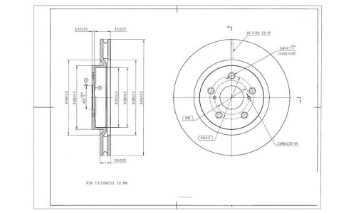 Диск тормозной Avantech, передний, арт. BR3060S