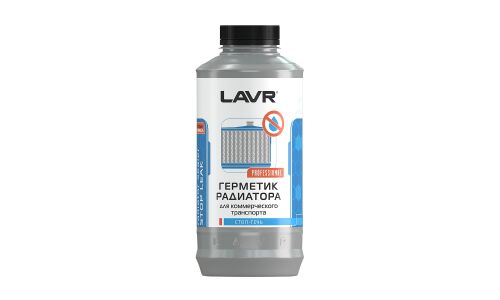 Герметик для радиатора Lavr Stop Leak Radiator Sealer, для коммерческого транспорта, с ингибитором коррозии, бутылка 1л, арт. Ln1109