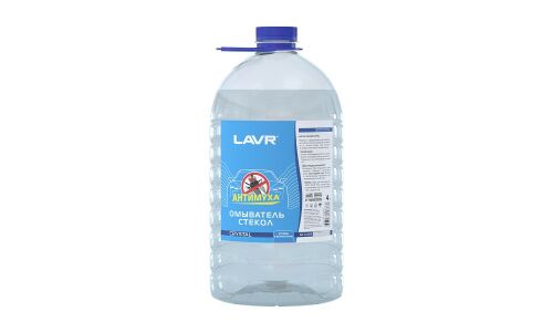 Стеклоомывающая жидкость Lavr Crystal «Антимуха», летняя, 0°C, 4л, арт. Ln1210