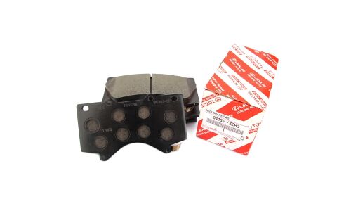 Колодки тормозные дисковые Toyota, передние, комплект на ось (4 шт), арт. 04465-YZZR2