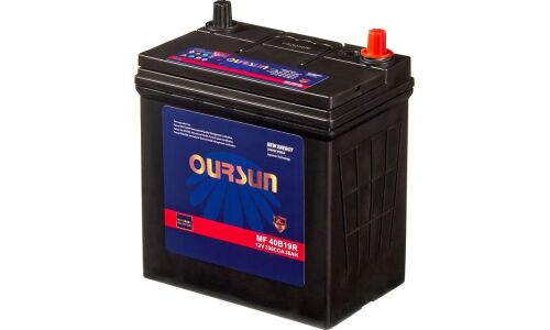 Аккумулятор Oursun MF 40B19R, 38Ач, CCA 330А, необслуживаемый