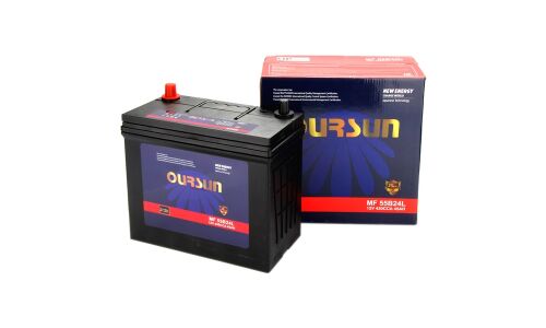 Аккумулятор Oursun MF 55B24L, 45Ач, CCA 430А, необслуживаемый