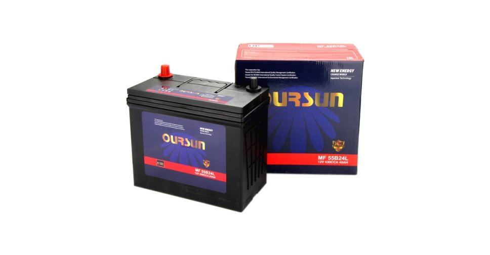 Аккумулятор Oursun MF 55B24R, 45Ач, CCA 430А, необслуживаемый. Купить ...