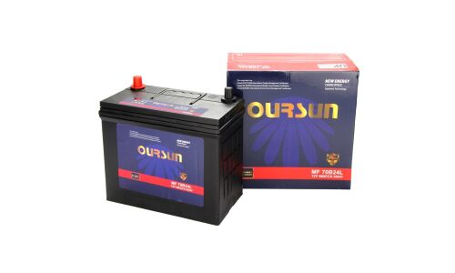 Аккумулятор Oursun MF 70B24L, 55Ач, CCA 480А, необслуживаемый