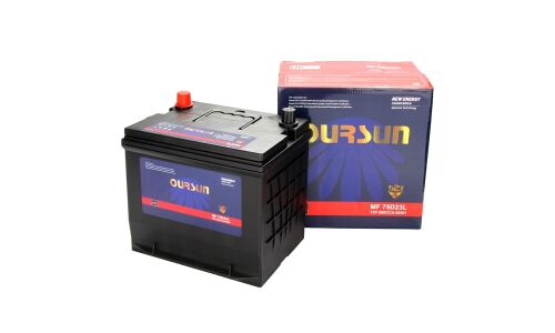 Аккумулятор Oursun MF 75D23L, 65Ач, CCA 560А, необслуживаемый