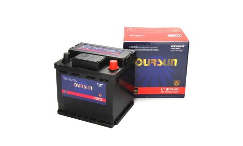 Аккумулятор Oursun L1(H4) L, 44Ач, CCA 370А, необслуживаемый