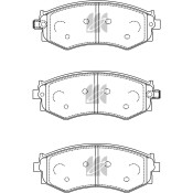Колодки тормозные дисковые Kashiyama, передние, комплект на ось (4 шт), арт. D1092MH