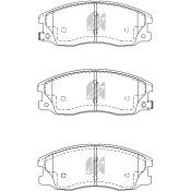 Колодки тормозные дисковые Kashiyama, передние, комплект на ось (4 шт), арт. D11242MH