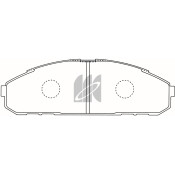 Колодки тормозные дисковые Kashiyama, передние, комплект на ось (4 шт), арт. D1177