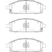 Колодки тормозные дисковые Kashiyama, комплект на ось (4 шт), арт. D1211MH