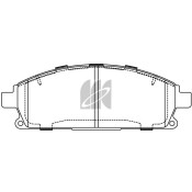 Колодки тормозные дисковые Kashiyama, передние, комплект на ось (4 шт), арт. D1260H