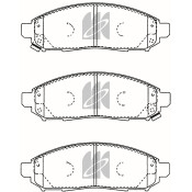 Колодки тормозные дисковые Kashiyama, передние, комплект на ось (4 шт), арт. D1297MH