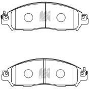 Колодки тормозные дисковые Kashiyama, передние, комплект на ось (4 шт), арт. D1355M