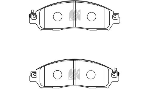 Колодки тормозные дисковые Kashiyama, передние, комплект на ось (4 шт), арт. D1355M