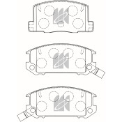 Колодки тормозные дисковые Kashiyama, задние, комплект на ось (4 шт), арт. D2099M