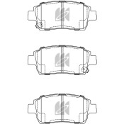 Колодки тормозные дисковые Kashiyama, передние, комплект на ось (4 шт), арт. D2183MH