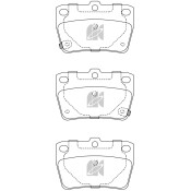 Колодки тормозные дисковые Kashiyama, задние, комплект на ось (4 шт), арт. D2188MH