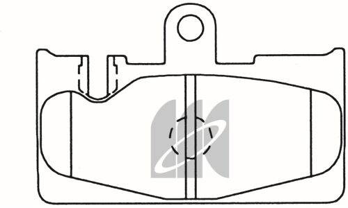 Колодки тормозные дисковые Kashiyama, задние, комплект на ось (4 шт), арт. D2213