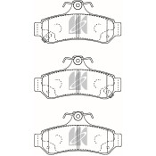Колодки тормозные дисковые Kashiyama, задние, комплект на ось (4 шт), арт. D2307MH