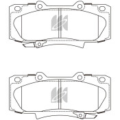 Колодки тормозные дисковые Kashiyama, передние, комплект на ось (4 шт), арт. D2310MH